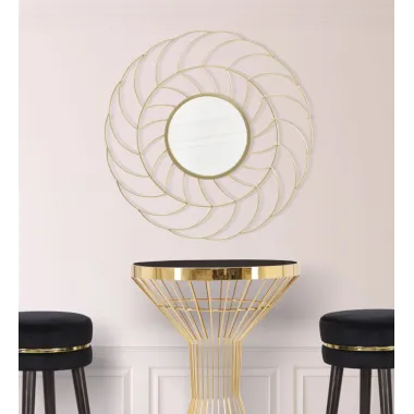 Lustro SUNFLOWER Ø 88x7 cm (wymiary lustra Ø 33 cm)